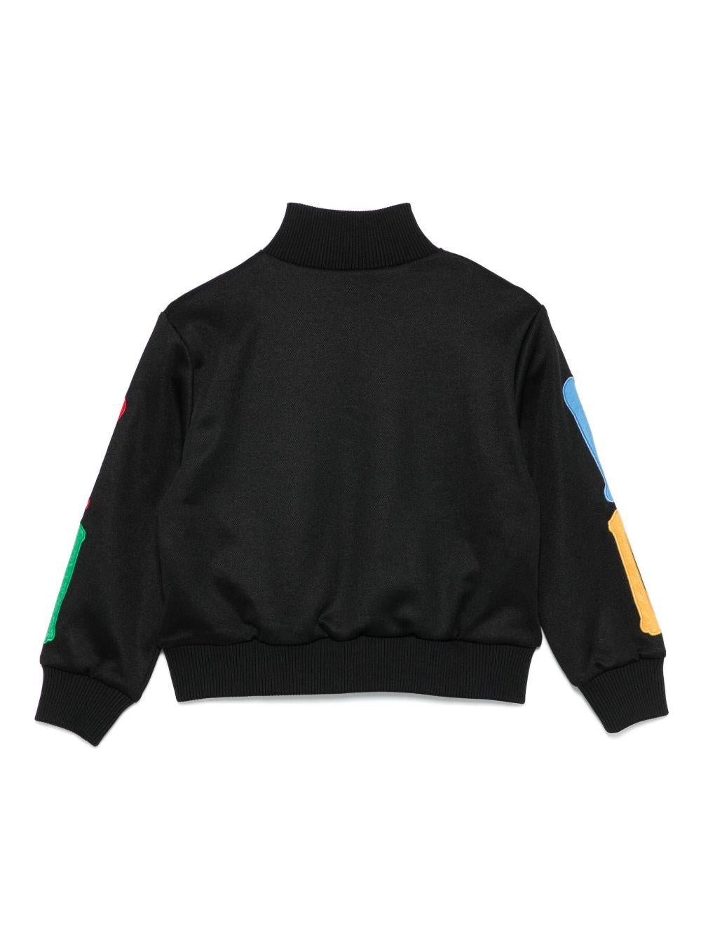 Giacca sportiva per bambino Amiri Kids nera con zip - Rubino Kids