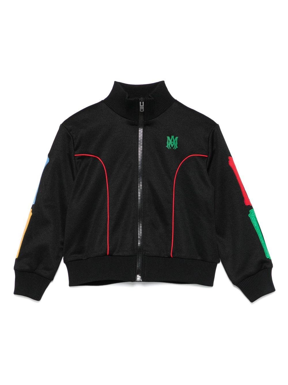 Giacca sportiva per bambino Amiri Kids nera con zip - Rubino Kids