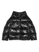 Giacca trapuntata per bambina Herno Kids nero a collo alto - Rubino Kids