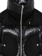 Giacca trapuntata per bambina Herno Kids nero con inserti imbottiti - Rubino Kids