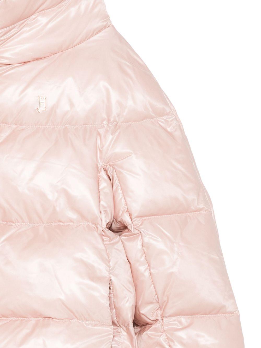 Giacca trapuntata per bambina Herno Kids rosa a collo alto - Rubino Kids