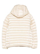 Giacca trapuntata per bambina Save The Duck Kids beige con cappuccio - Rubino Kids