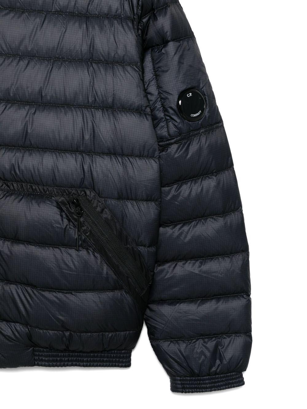 Giacca trapuntata per bambino C.P. Company Kids blu con cappuccio - Rubino Kids