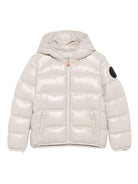 Giacca trapuntata per bambino Save The Duck Kids beige con cappuccio - Rubino Kids