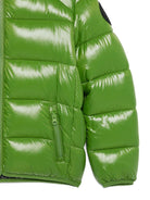 Giacca trapuntata per bambino Save The Duck Kids verde con cappuccio - Rubino Kids