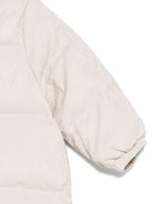 Giacca trapuntata per neonato Emporio Armani Kids beige con monogramma - Rubino Kids