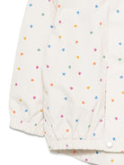 Giacca Waiton per bambina Molo bianca con stampa a cuori all - over - Rubino Kids