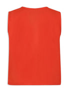 Gilet con tasche per bambino Mini Rodini rosso con motivo con ricamo - Rubino Kids