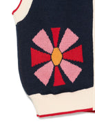 Gilet per bambina Bobo Choses blu con motivo floreale - Rubino Kids