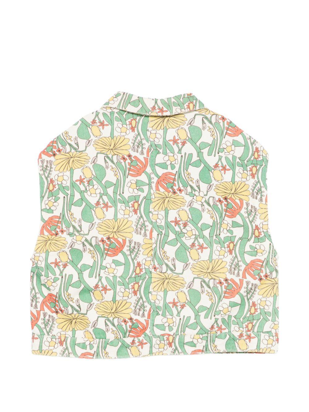 Gilet per bambina Bobo Choses multicolore con stampa floreale - Rubino Kids