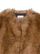 Gilet per bambina Douuod Kids marrone in ecopelliccia - Rubino Kids