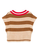 Gilet per bambina Philosophy Di Lorenzo Serafini Kids multicolore a strisce orizzontali - Rubino Kids