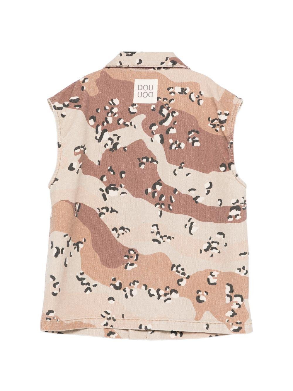 Gilet per bambini Douuod Kids multicolor con stampa camouflage - Rubino Kids