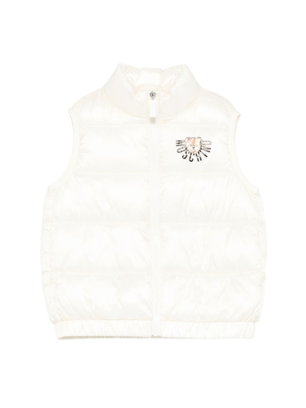 Gilet per bambini Moschino Kids bianco con design trapuntato - Rubino Kids