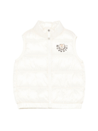 Gilet per bambini Moschino Kids bianco con design trapuntato - Rubino Kids