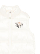 Gilet per bambini Moschino Kids bianco con design trapuntato - Rubino Kids