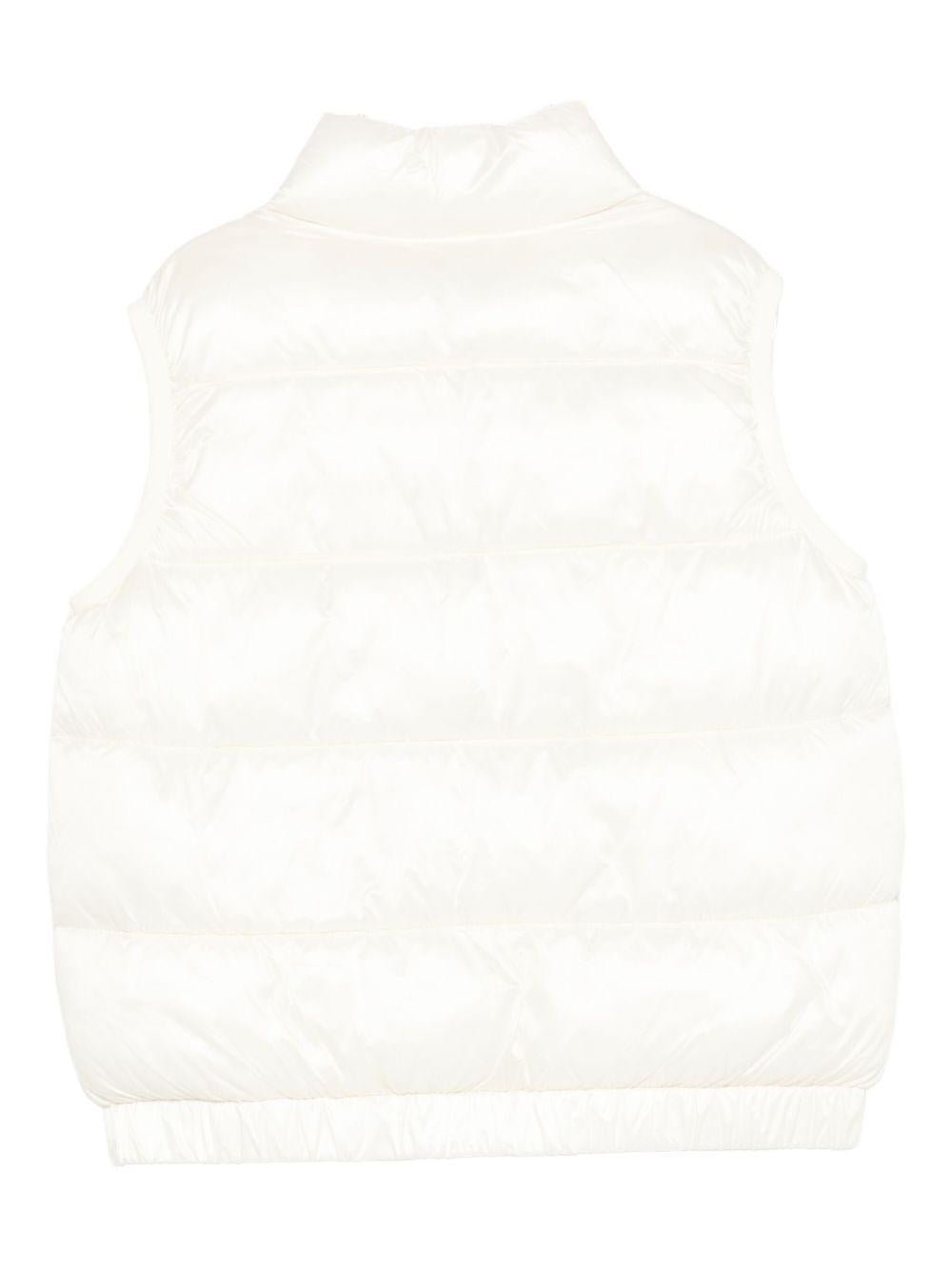 Gilet per bambini Moschino Kids bianco con design trapuntato - Rubino Kids
