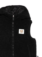 Gilet per bambini Moschino Kids nero con applicazione Teddy - Rubino Kids