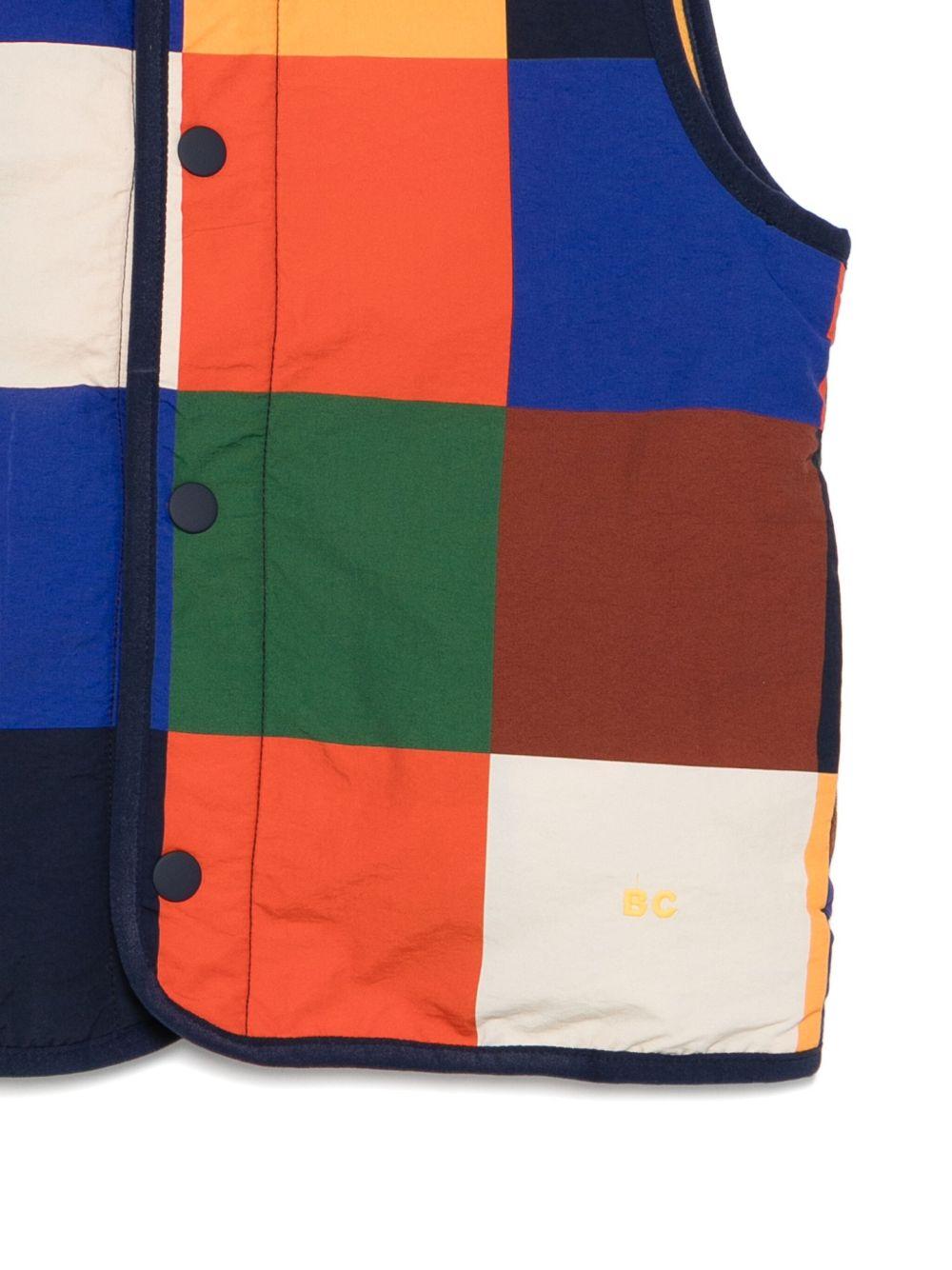 Gilet per bambino Bobo Choses multicolore con motivo a blocchi - Rubino Kids