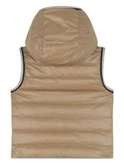 Gilet per bambino Boss Kids beige con design con cappuccio - Rubino Kids