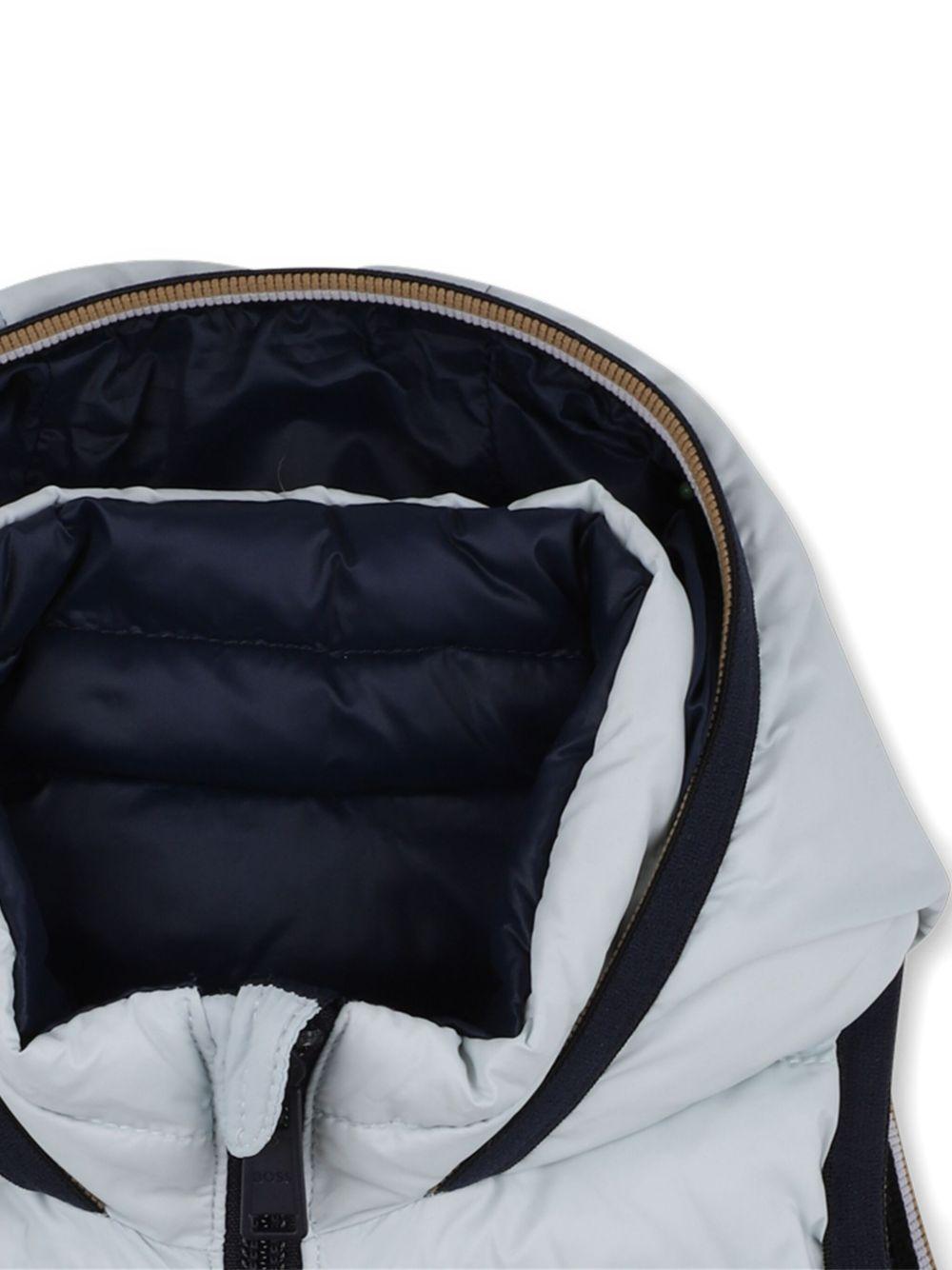 Gilet per bambino Boss Kids blu con design reversibile - Rubino Kids