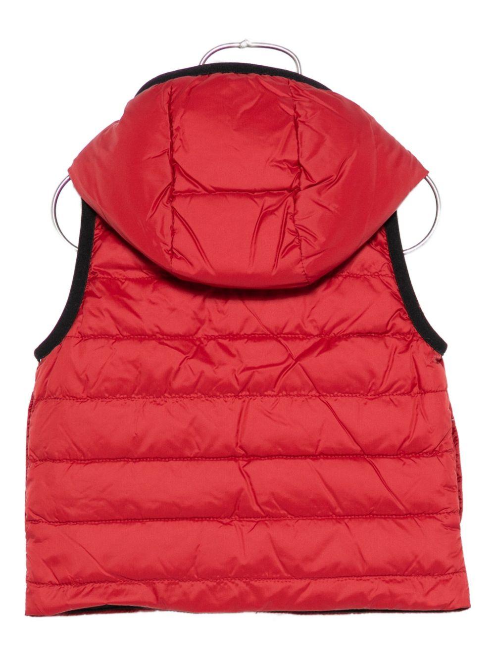 Gilet per bambino Boss Kids rosso con design trapuntato - Rubino Kids