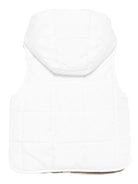 Gilet per bambino Eleventy Kids bianco con tasche con patta - Rubino Kids