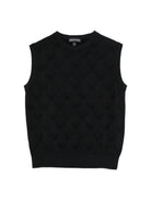 Gilet per bambino Emporio Armani Kids blu con orlo a coste - Rubino Kids