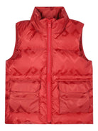 Gilet per bambino Givenchy Kids rosso con motivo con logo jacquard - Rubino Kids