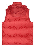 Gilet per bambino Givenchy Kids rosso con motivo con logo jacquard - Rubino Kids