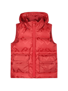 Gilet per bambino Givenchy Kids rosso con motivo con logo jacquard - Rubino Kids