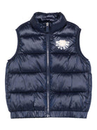 Gilet per bambino Moschino Kids blu con design trapuntato - Rubino Kids