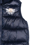 Gilet per bambino Moschino Kids blu con design trapuntato - Rubino Kids