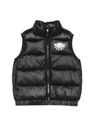 Gilet per bambino Moschino Kids nero con design trapuntato - Rubino Kids