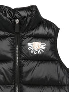 Gilet per bambino Moschino Kids nero con design trapuntato - Rubino Kids