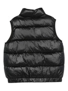 Gilet per bambino Moschino Kids nero con design trapuntato - Rubino Kids