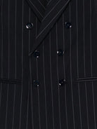 Gilet per bambino Paolo Pecora Kids blu doppiopetto gessato - Rubino Kids