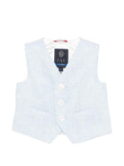 Gilet per neonato Fay Kids azzurro con scollo a V - Rubino Kids