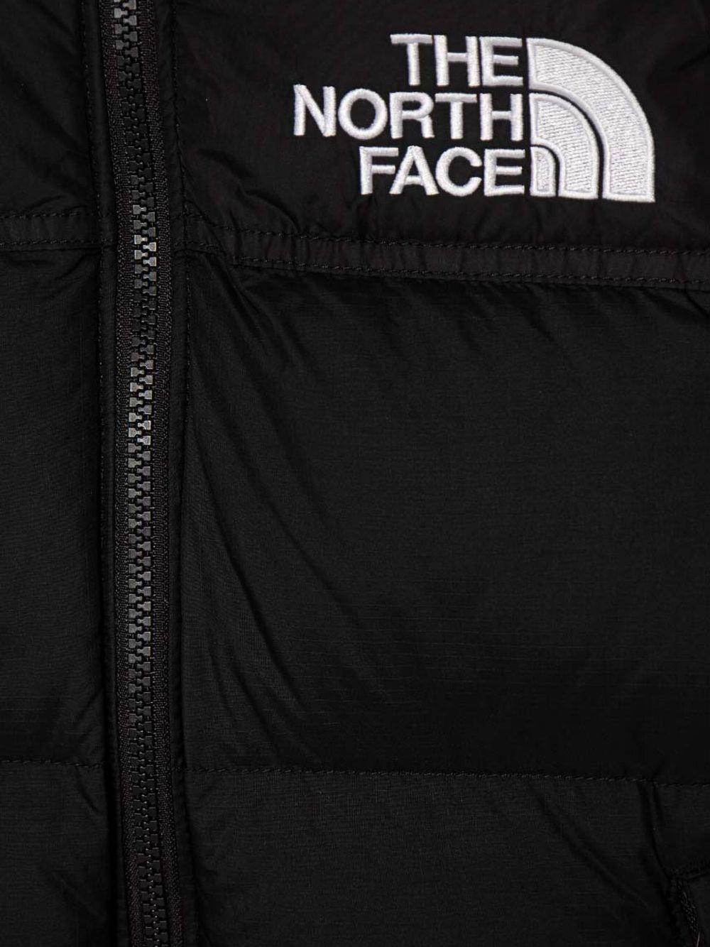 Gilet Retro Nuptse 1996 per bambino The North Face Kids nero con logo sul petto - Rubino Kids