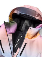 Giubbini per bambina Molo rosa con stampa arcobaleno - Rubino Kids