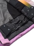 Giubbini per bambina Molo rosa con stampa arcobaleno - Rubino Kids