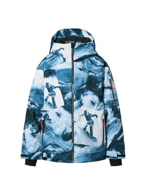 Giubbino Alpine per bambino Molo multicolore con chiusura frontale con zip