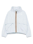 Giubbino Aubette per bambino K Way Kids celeste con pattina frangivento - Rubino Kids