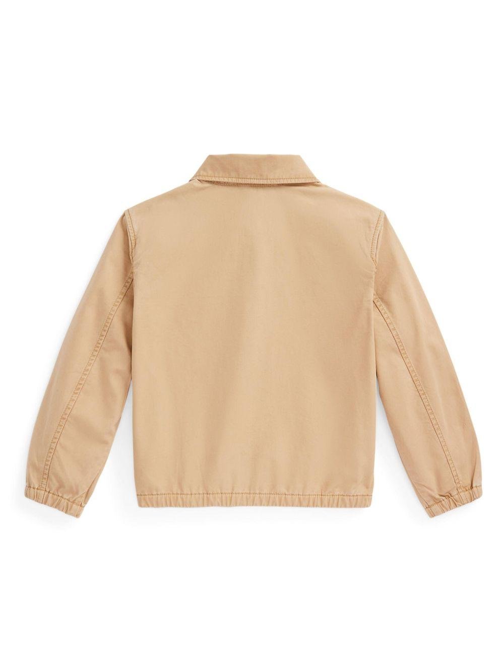 Giubbino Bayport per bambino Polo Ralph Lauren Kids beige con colletto classico - Rubino Kids