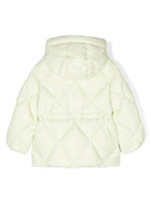 Giubbino con cappuccio per bambina Il Gufo bianco con orlo svasato - Rubino Kids