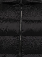 Giubbino con ricamo per bambina Moschino Kids nero con orli elasticizzati - Rubino Kids