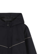 Giubbino da bambino Boss Kids nero con cappuccio e zip - Rubino Kids