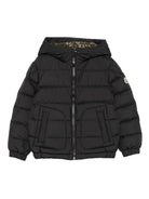 Giubbino Grecois per bambini Moncler Enfant nero con design trapuntato - Rubino Kids