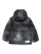 Giubbino Hilo per bambino Molo nero con stampa all - over - Rubino Kids