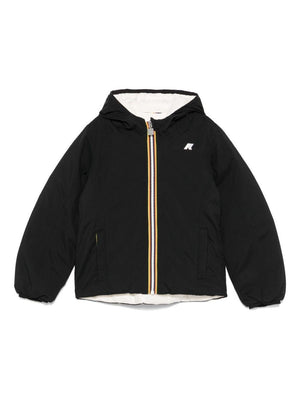 Giubbino imbottito per bambini K-Way Kids nero con design imbottito